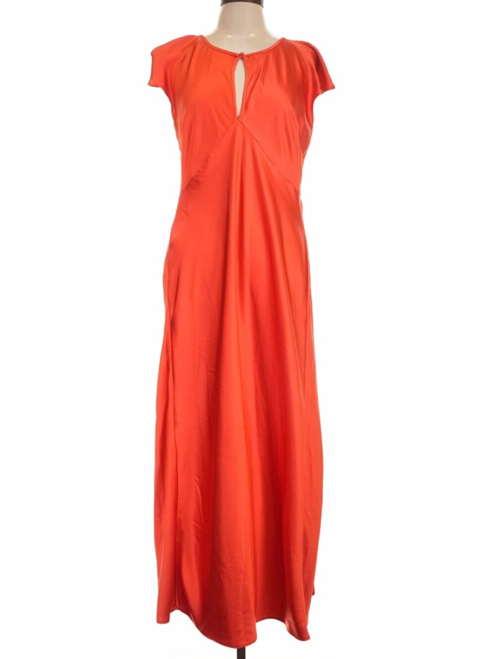 Old Navy The Occasion Orange Keyhole Maxi Dress
